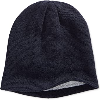Gorro reversível masculino Alfani, tamanho regular, azul marinho