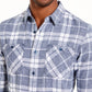 Camisa xadrez masculina American Rag Mitch Grindle, tamanho azul marinho, extra grande
