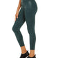 Leggings femininas Ideology com estampa animal em tons verde-escuro, tamanho XX-G
