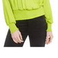 Blusa feminina Bar III Smocked Surplice, verde, tamanho X-S
