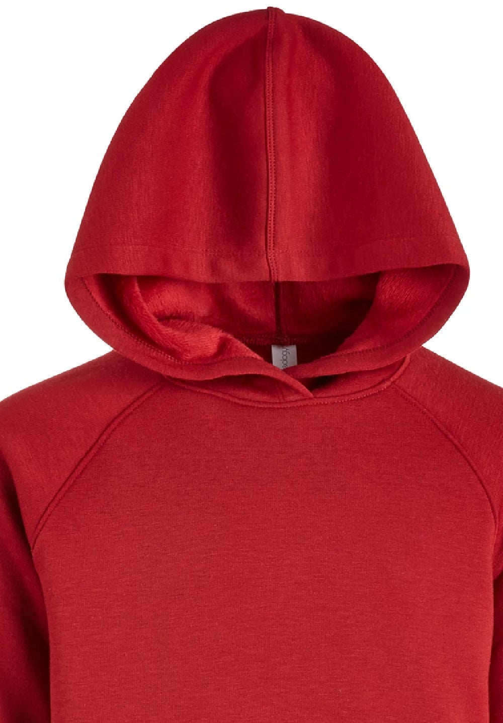 Ideologia Big Girls Sólido Hoodie Vinho Tamanho Pequeno