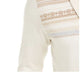 Cardigan de malha com listras geométricas e intarsia masculino Tasso Elba, branco, tamanho XX-G