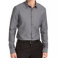 Camisa lisa Alfani masculina, corte clássico, cinza, tamanho pequeno