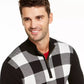 Suéter masculino Charter Club Buffalo Check Family, branco, tamanho médio