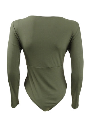 Body Bar III Feminino Twisted Thong Verde Tamanho Grande