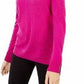 Suéter feminino com decote em V e detalhe de fechadura da INC International Concepts, rosa, tamanho X-S