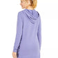 Ideology Moletom longo com capuz feminino estampado roxo tamanho extragrande