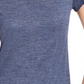 Camiseta feminina lisa com amarração nas costas Maison Jules, azul-escuro, tamanho extra pequeno