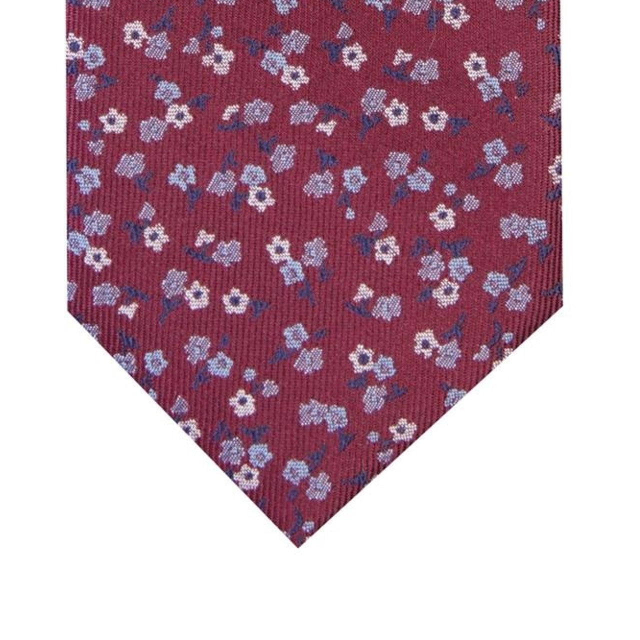 Gravata floral fina Penrose masculina Bar III azul tamanho regular