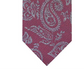 Gravata Skinny Bar III Masculina Glenn Pine Paisley Vermelha Tamanho Regular