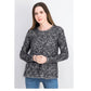 Suéter feminino com textura de cílios mesclados Style &amp; Co, preto, tamanho extra grande