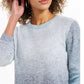 Suéter feminino Ombre Style &amp; Co, azul marinho, tamanho médio
