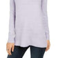 Suéter feminino de lurex com gola alta estilo &amp; co, roxo, tamanho XXG