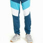Calça de moletom masculina Ideology Colorblocked Turq/Aqua tamanho extra grande