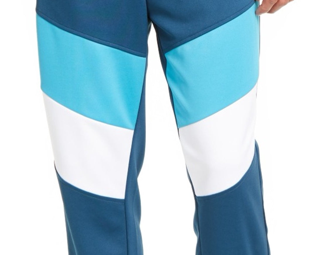 Calça de corrida masculina Ideology Colorblocked Aqua tamanho XXG