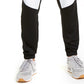 Calça de moletom masculina Ideology Colorblocked, vinho, tamanho médio