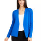 Cardigan Alfani Feminino Aberto na Frente Azul Escuro Tamanho Grande