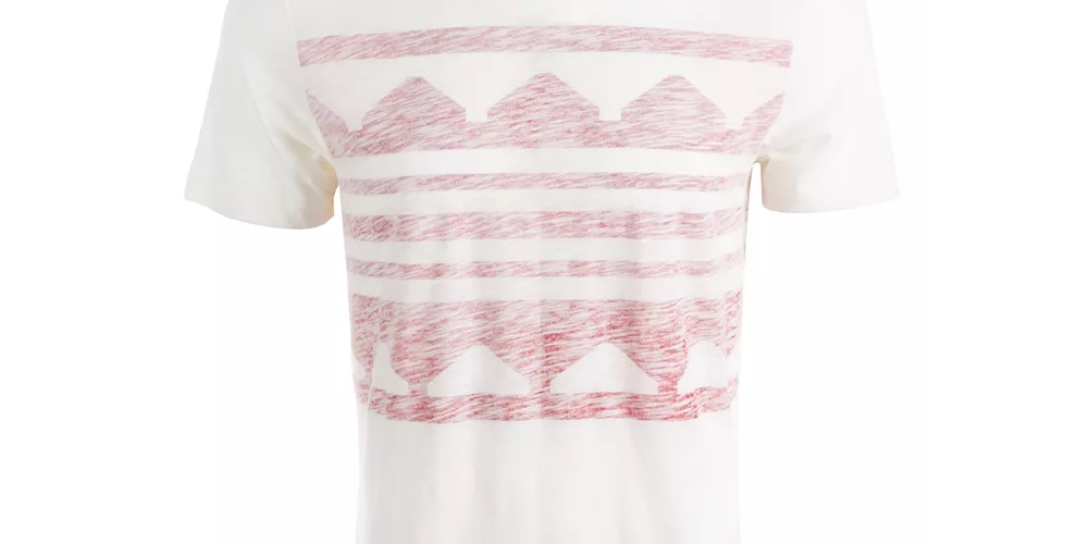 Camiseta masculina americana estampada branca tamanho médio