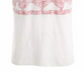 Camiseta masculina americana estampada branca tamanho médio