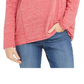 Moletom feminino com estampa alegre estilo &amp; co, vermelho, tamanho grande