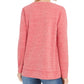 Moletom feminino com estampa alegre estilo &amp; co, vermelho, tamanho extrapequeno
