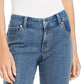 Calça jeans skinny feminina INC International Concepts com detalhes brilhantes na frente, azul, tamanho 8