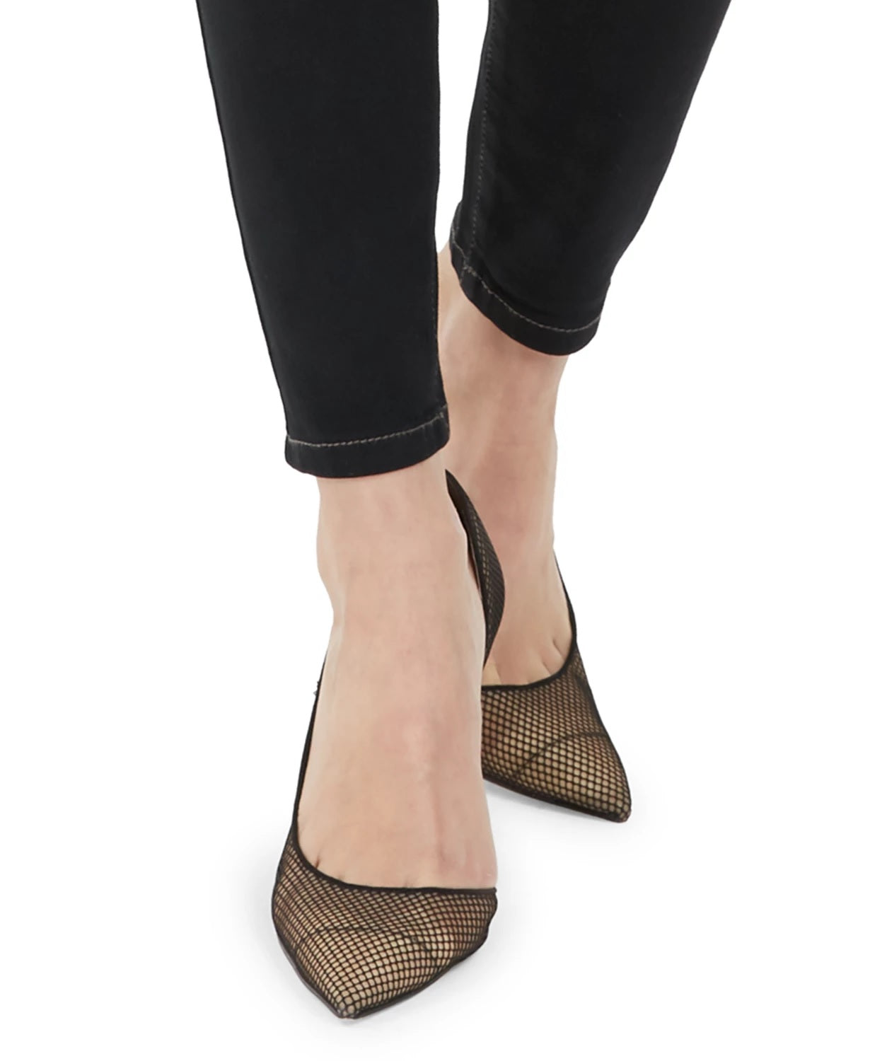 Calças jegging jeans femininas da INC International Concepts, pretas, tamanho 0