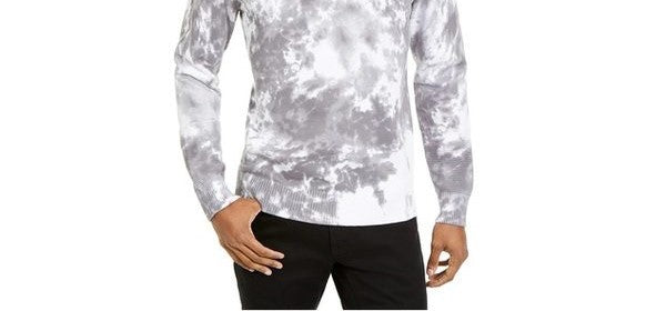 Suéter masculino Gnover Tie Dye da INC International Concepts, branco, tamanho XX-G