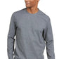 Moletom Alfani Masculino Classic Fit Stretch Listrado Cinza Tamanho Grande