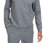 Moletom Alfani Masculino Classic Fit Stretch Listrado Cinza Tamanho Grande