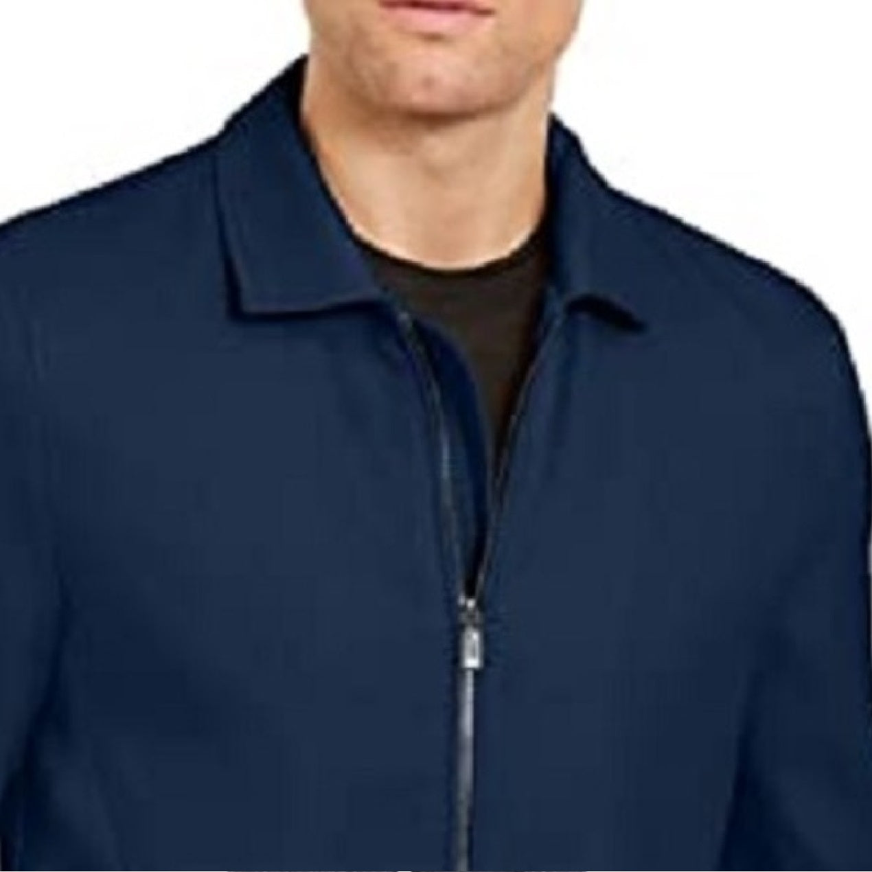Jaqueta Alfani Masculina Full-Zip Azul Escuro Tamanho X-G