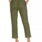 Calça utilitária com punho e fecho pull-on feminina Style &amp; Co, verde, tamanho 16