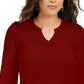 Top de crochê feminino Style &amp; Co, vermelho escuro, tamanho X-G