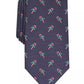 Club Room Masculino Clássico Candy Canes Gravata Azul Marinho Tamanho Regular