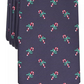 Club Room Masculino Clássico Candy Canes Gravata Azul Marinho Tamanho Regular
