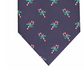 Club Room Masculino Clássico Candy Canes Gravata Azul Marinho Tamanho Regular