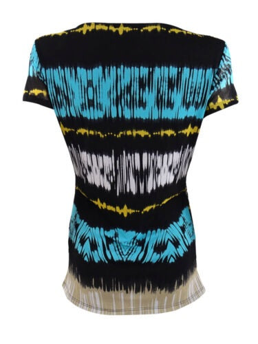 INC International Concepts Top feminino com decote em V e camada dupla, azul-marinho, tamanho pequeno