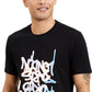 Camiseta masculina com estampa de grafite da INC International Concepts, preta, tamanho médio