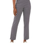 Calças jacquard pull-on da coleção feminina JM, azul, tamanho XXG