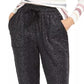 Calça jogger feminina Sparkle da INC International Concepts, preta, tamanho pequeno