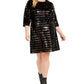Vestido tubinho plus size com lantejoulas da INC International Concepts para mulheres, preto, tamanho 2X