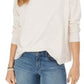 Moletom feminino salpicado estilo &amp; co, branco, tamanho grande