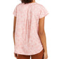 Blusa feminina com botões e estampa floral estilo &amp; co, rosa, tamanho extragrande