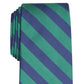 Gravata listrada clássica Rover masculina Club Room, verde, tamanho regular