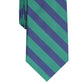 Gravata listrada clássica Rover masculina Club Room, verde, tamanho regular