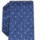 Gravata masculina Bar III Iris Skinny Floral Dot Azul-marinho, tamanho regular