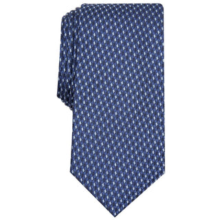 Gravata Alfani Slim Neat Masculina Azul Tamanho Regular