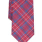 Gravata xadrez clássica masculina Club Room vermelha tamanho regular