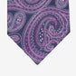 Gravata de seda paisley masculina Tasso Elba roxa tamanho regular