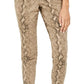 Calça jeans skinny estampada com controle de barriga curvilínea Style &amp; Co feminina, marrom, tamanho 8